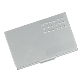 Aluminium visitekaartjes houder