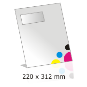 EA4 envelop met venster links