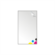 Weerbestendige sticker rechthoek 14 x 29,7 cm