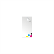 Weerbestendige sticker rechthoek 3,5 x 10,5 cm