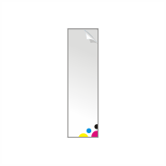Weerbestendige sticker rechthoek 3,5 x 31,6 cm