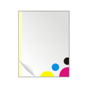 Memoblok liggend 7,2 x 10 cm plakrand links