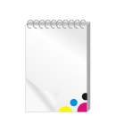 Schrijfblokken staand binding boven A5 (14,8 x 21 cm) Wire-O