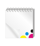 Schrijfblokken binding boven vierkant (14,8 x 14,8 cm) Wire-O